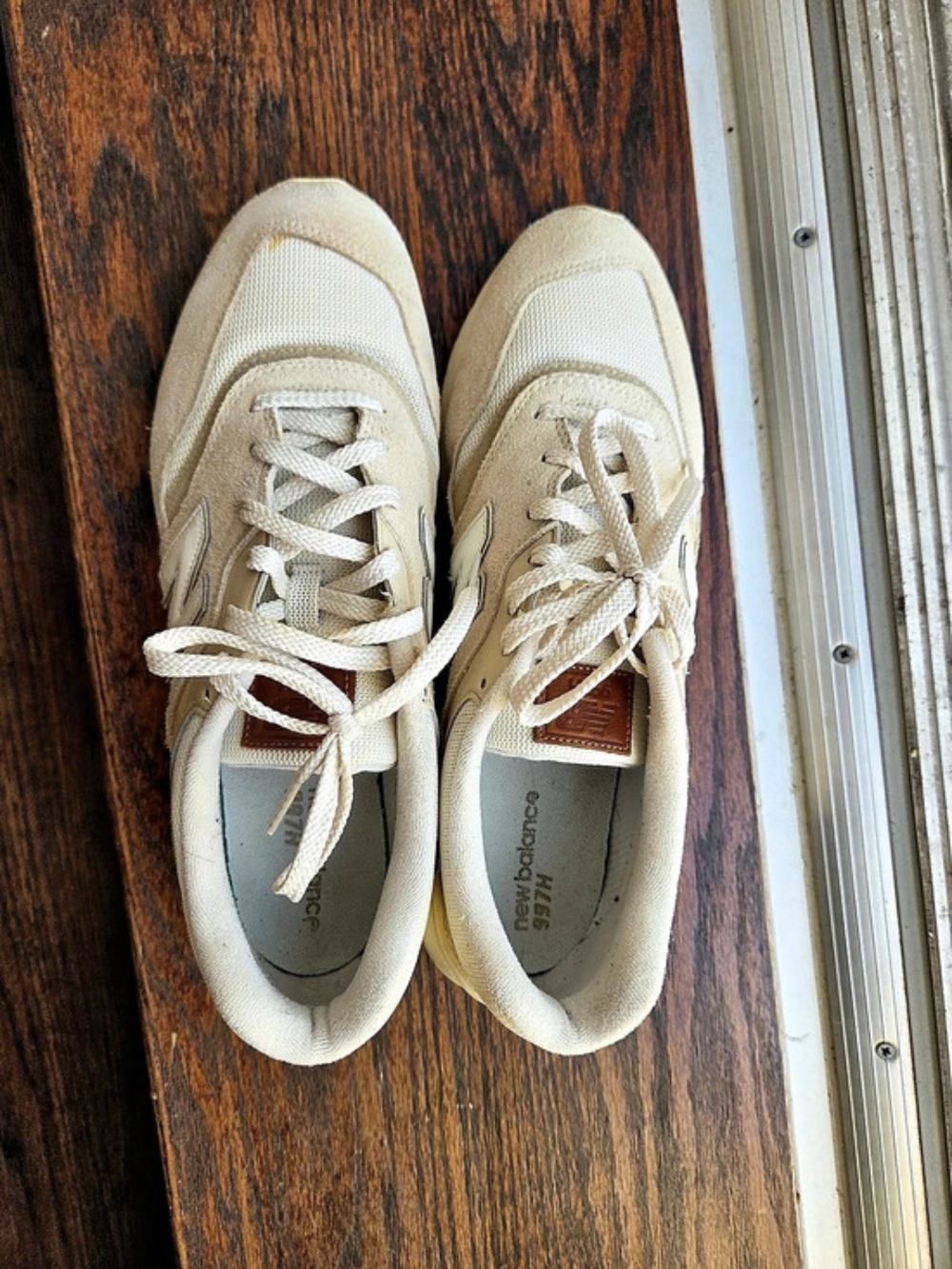 New Balance 997H Linen Sandstone Sneakers Cream US 12